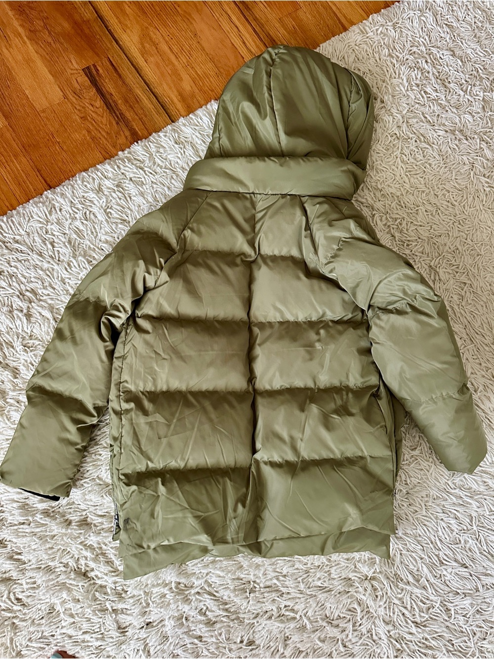 Kids Unisex Orolay green winter puffer coat - Picture 6 of 7